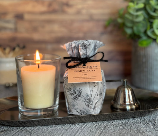 Comfy+Cozy Beeswax Votive Candle