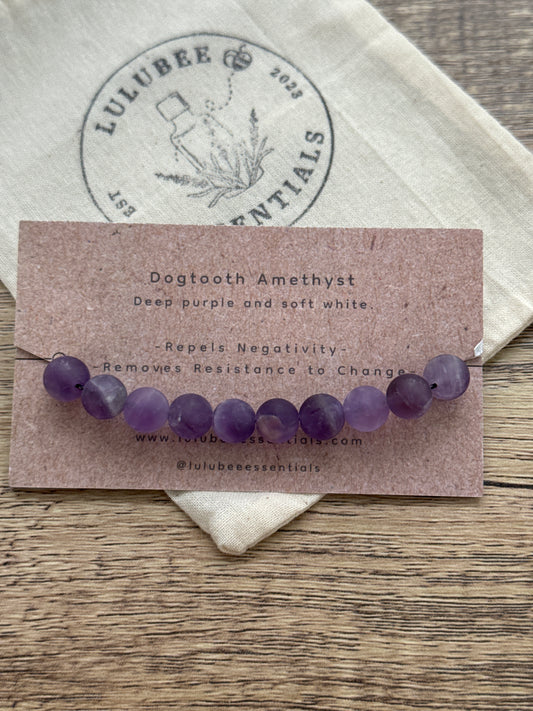 Dogtooth Amethyst Diffuser Bracelet