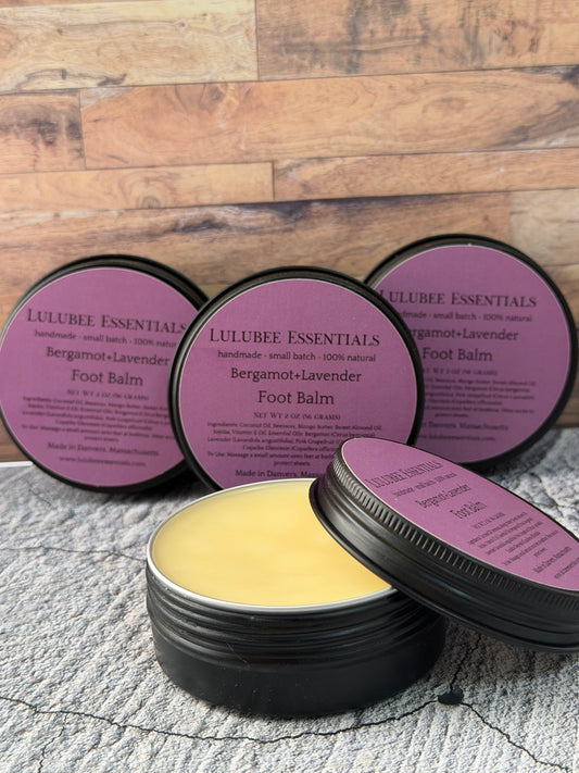 Bergamot + Lavender Foot Balm