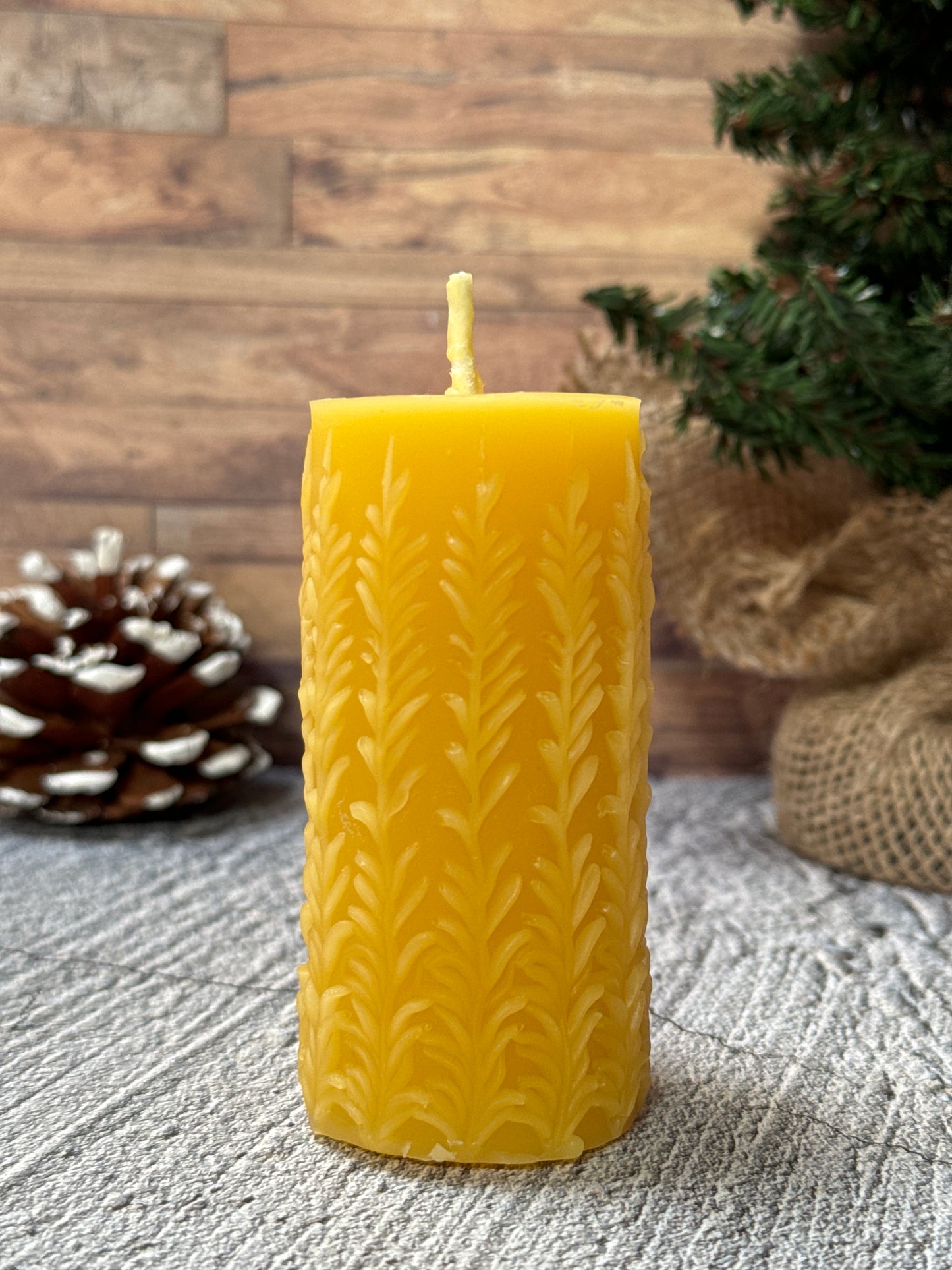 Beeswax Pillar Candle