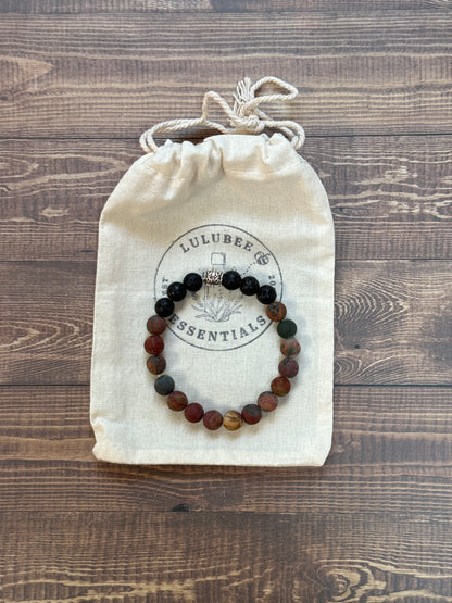 Red Creek Jasper Diffuser Bracelet