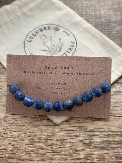 Denim Lapis Diffuser Bracelet